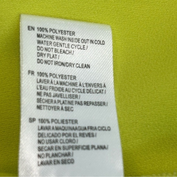 Femme by design lime green satin spaghetti strap mini dress Sz M NWT - Picture 8 of 13